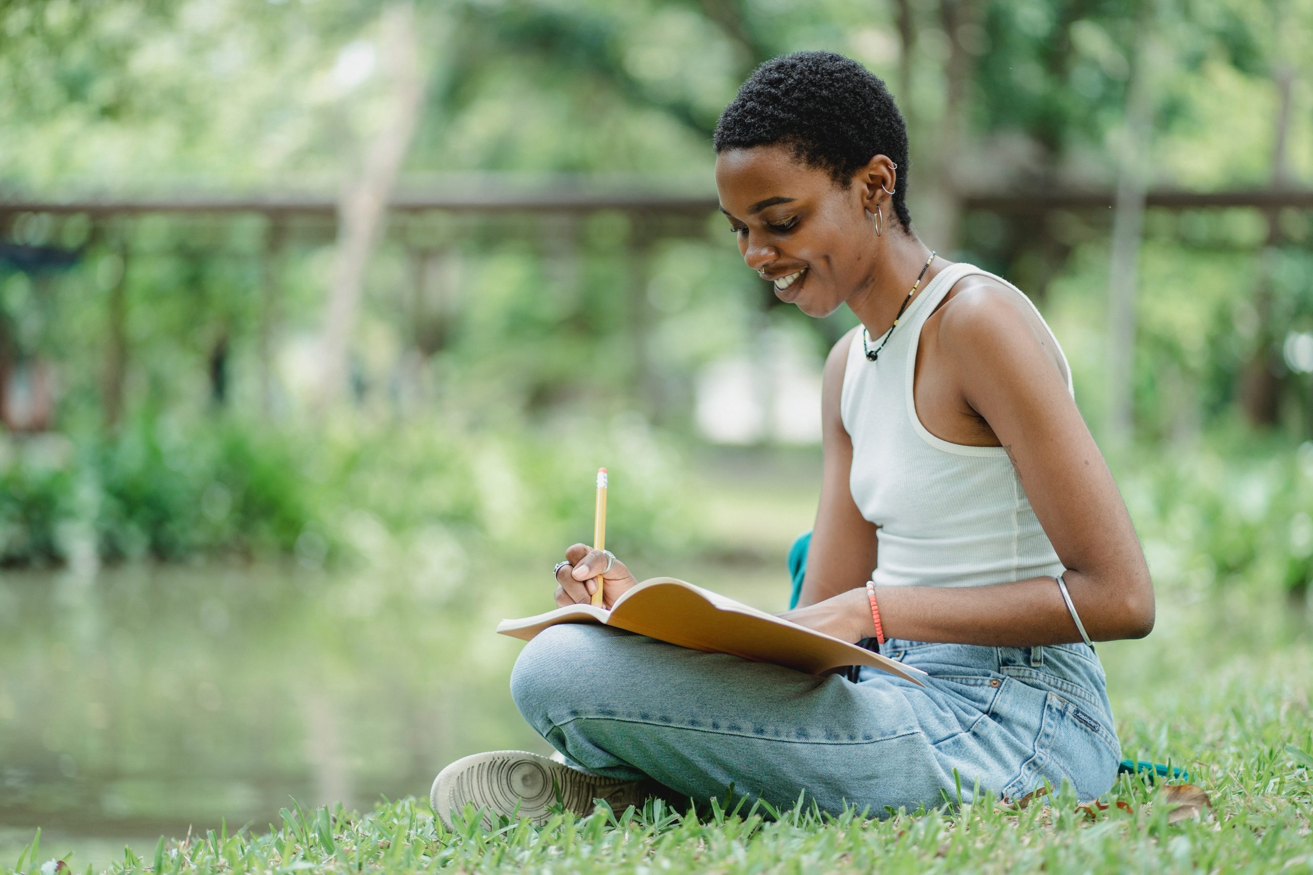 Planning Plan Woman Black Afro Jeans Journal Writing Coach Consultant Energy Healer Outside Walk Vibe Positive Learning Tax Nel Financial Solutions Book Black Business