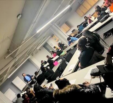 NTFS Global Shan-Nel D. Simmons speaking with Teens about Student Loans College Alternative Payment Methods